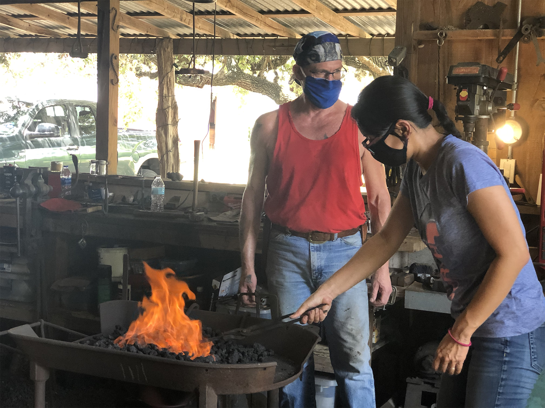 Blacksmithing at the Library with Columbia Fire & Iron – Spokane